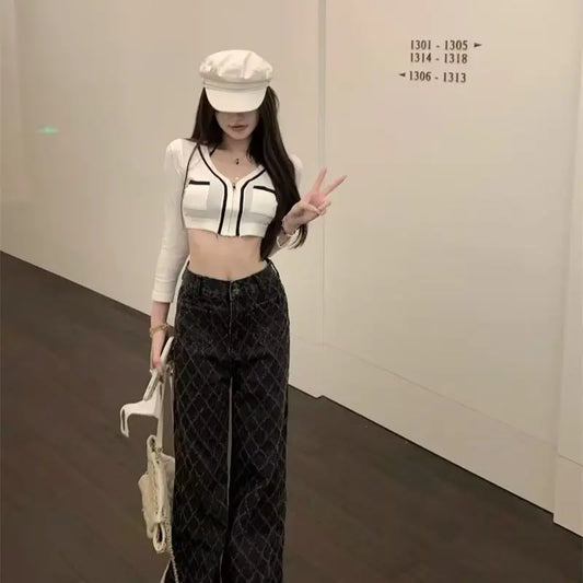 Jean droit femme argyle streetwear – Précommande UMII
