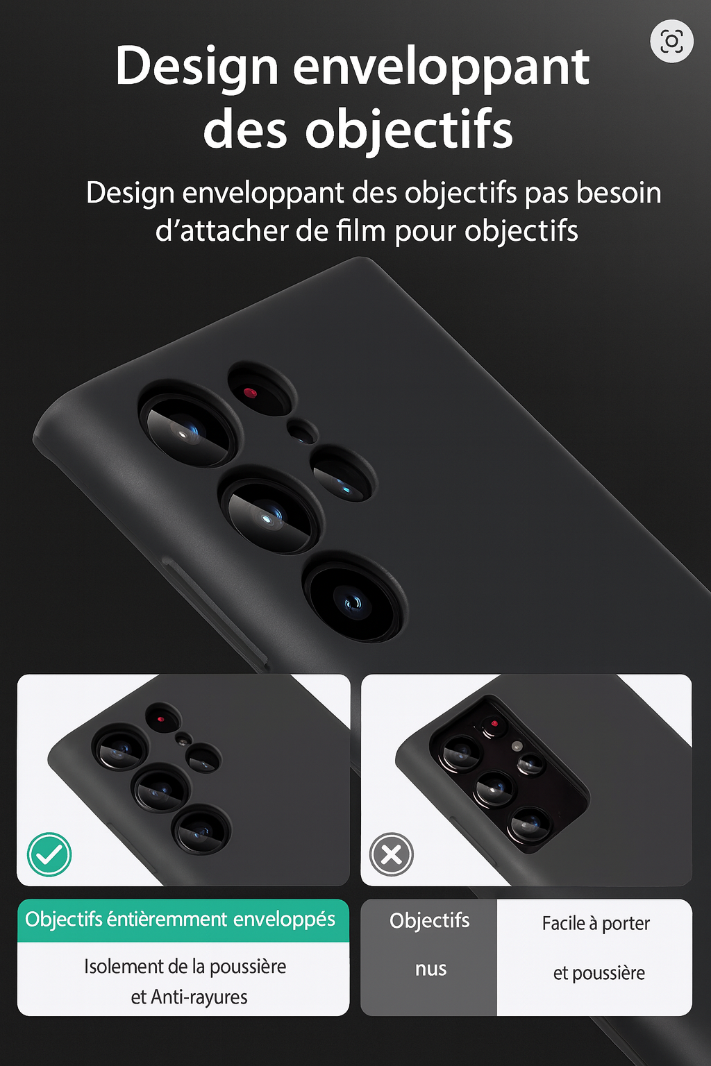 Coque blanc en Silicone Liquide Magnétique avec MagSafe – Samsung Galaxy