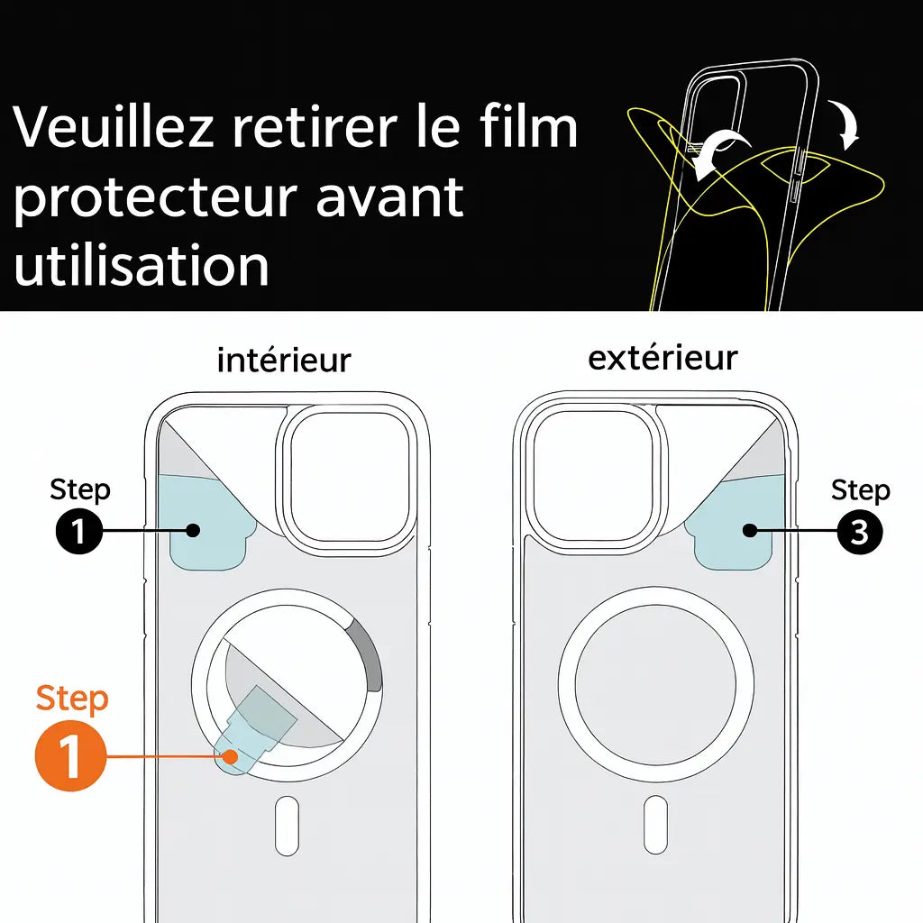 Coque Transparente MagSafe de Luxe – Noir – iPhone 14 Plus UMII