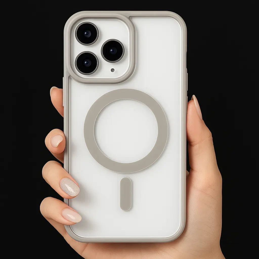 Coque Transparente MagSafe de Luxe – Gris – iPhone 12 / 12 Mini UMII