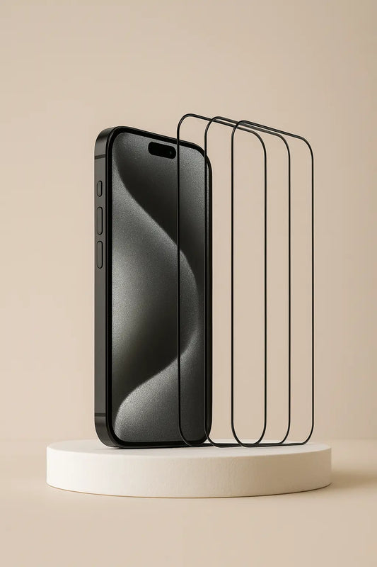 Lot de 3 Verres Trempés 9D – iPhone 15 Pro Max UMII