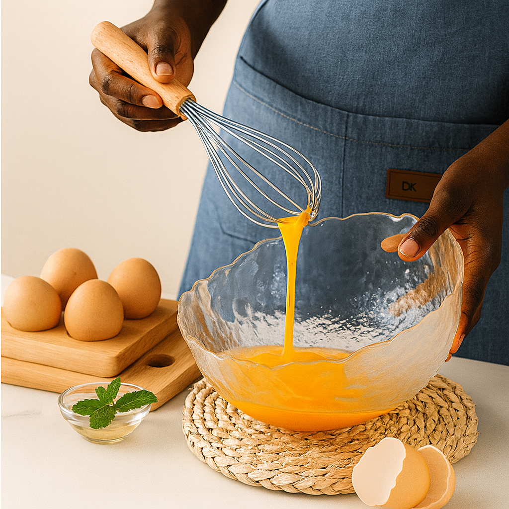 Ensemble d’Ustensiles de Cuisine en Silicone avec Manche en Bois – 12 Pièces