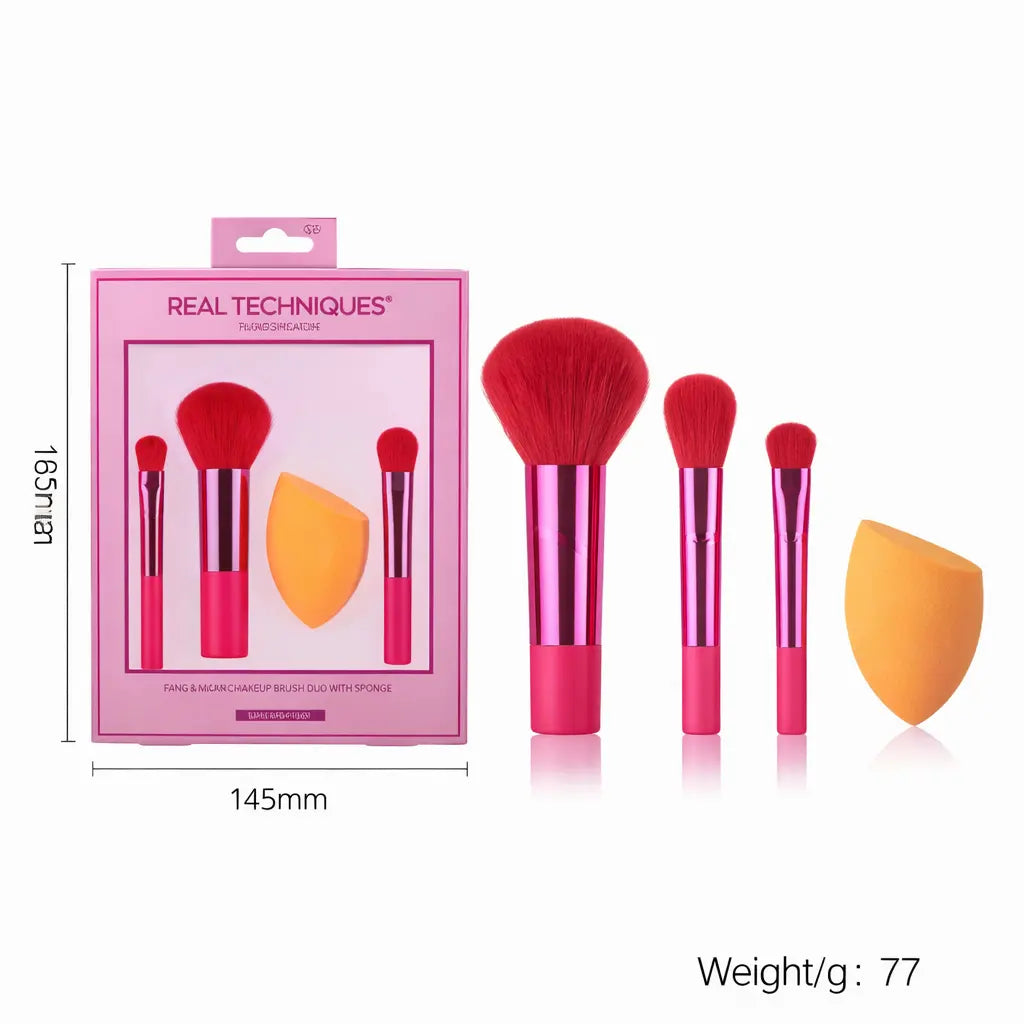 Set de Pinceaux Maquillage + Éponge Beauté – Finition Professionnelle UMII