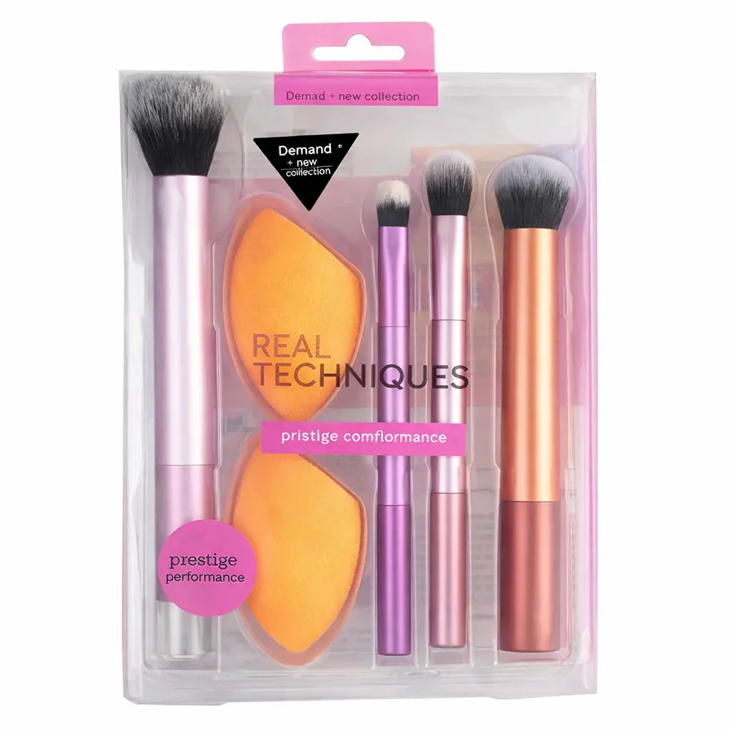 Set de Pinceaux Maquillage + Éponge Beauté – Teint Parfait UMII