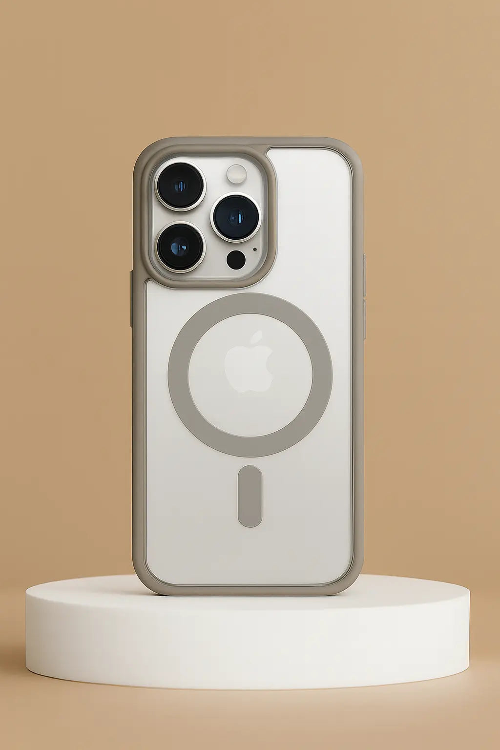 Coque Transparente MagSafe de Luxe – Gris – iPhone 12 / 12 Mini UMII