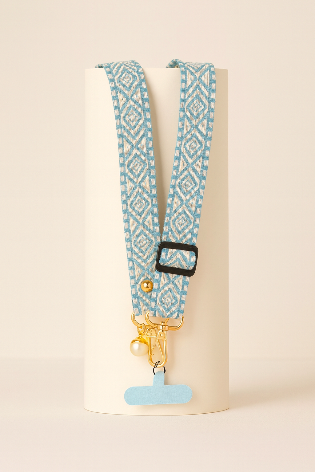 Bracelet Élégant avec Pendentif en Perles – Cordon de Cou Compatible Apple et Accessoires Universels