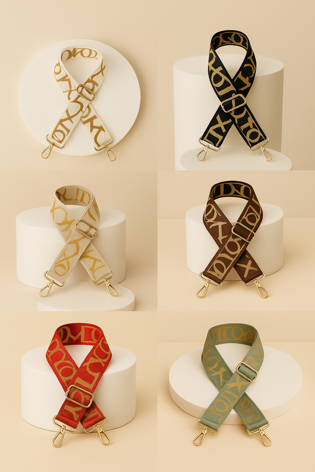 Sangle de Sac Géographique – Accessoire Portable Réglable, Élégant et Durable