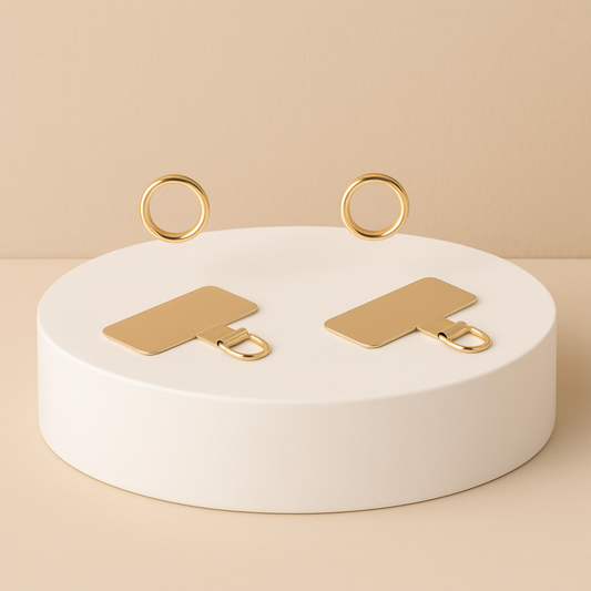 Lot de 2 – Sets de Sangles pour Téléphone Portable avec Porte-Monnaie Zippé – Bandoulière ou Poignet – Réglable et Multifonctionnel