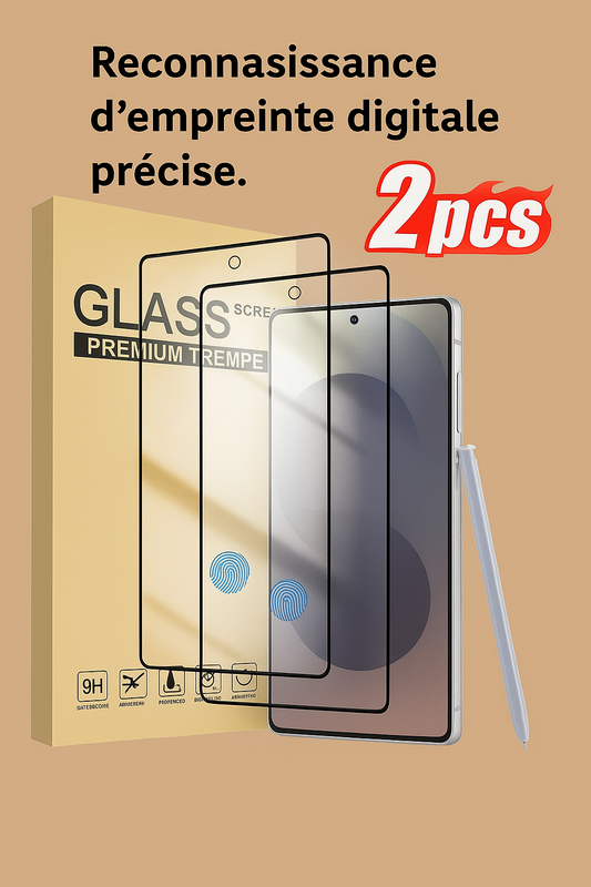 Protecteur d’écran en Verre Trempé – Bords noirs étroits (Samsung Galaxy S20 Plus à S24 Plus)