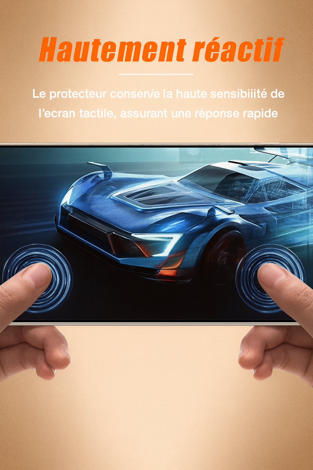 Protecteur d’écran en Verre Trempé – Bords noirs étroits (Samsung Galaxy S20 Plus à S24 Plus)