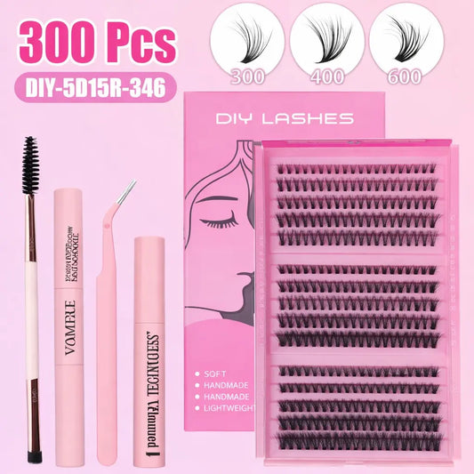 Kit d’Extensions de Cils DIY – Fibre Artificielle Fluffy DIY-5D15R-346 (Copie) UMII