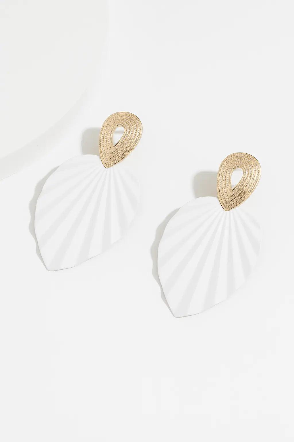 Pendants d’oreilles texturés – Feuille UMII