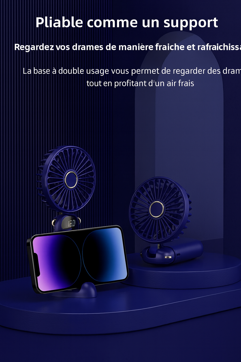 Mini Ventilateur Portatif Silencieux – Couleur Beige