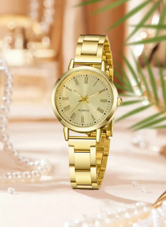 Ensemble Montre & Bracelet – Doré Élégant UMII