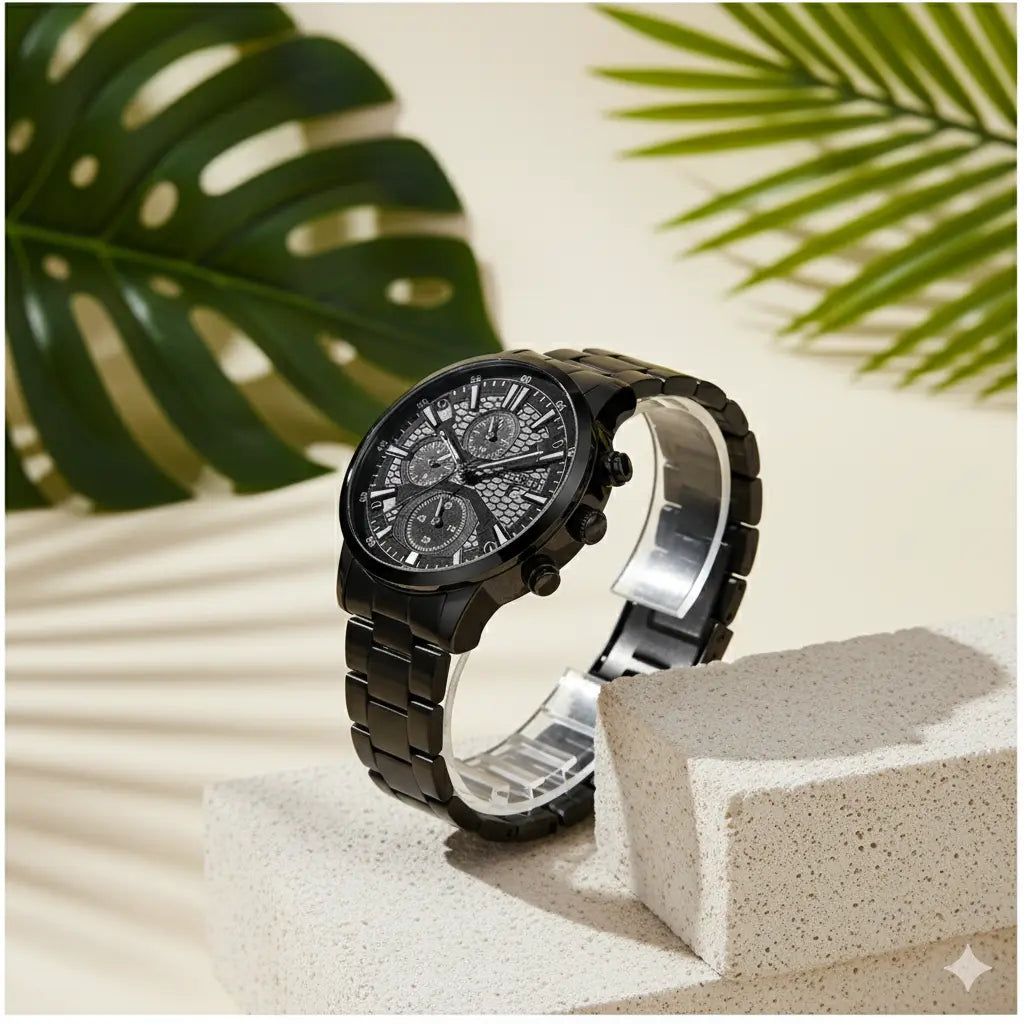 Montre Homme Sport & Business – Acier Noir UMII