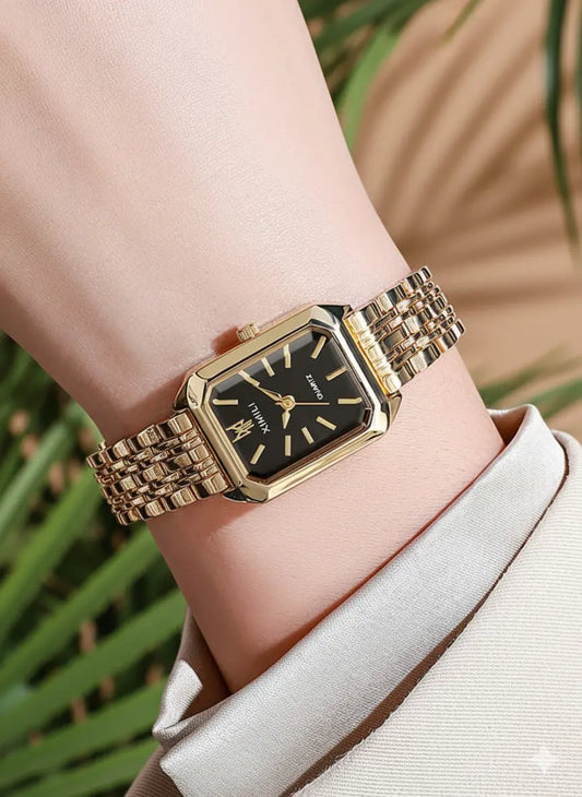 Montre Femme Classique Carrée – Quartz Élégance UMII