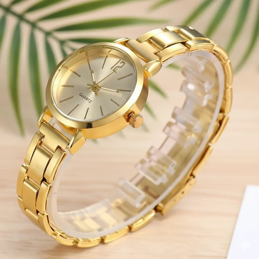 Ensemble Montre & Bracelet – Style LOVE (Or) UMII