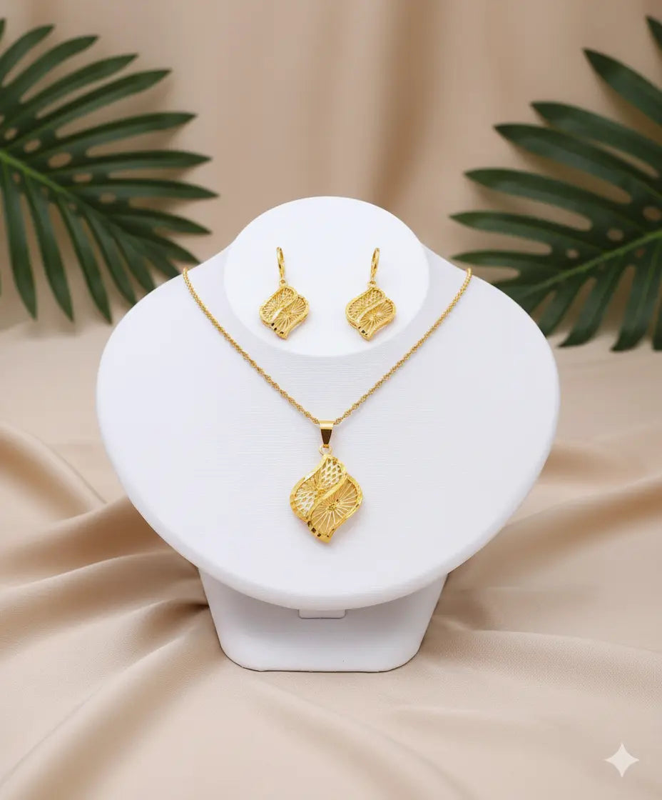 Ensemble-Bijoux-Montre-4-pièces-Collier-Bracelet-Boucles-d-oreilles-Montre-Style-Élégant-Polyvalent UMII