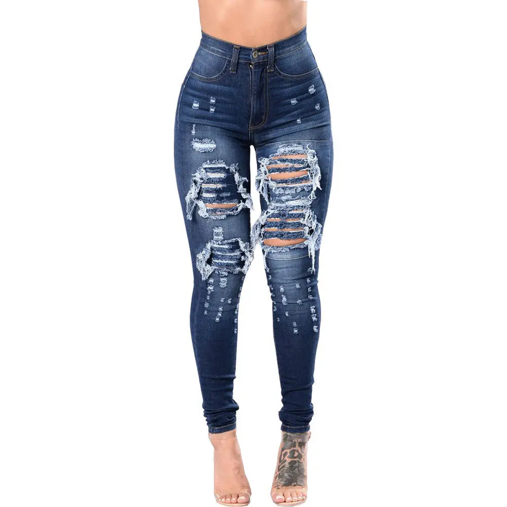 Jean Femme Streetwear – Coupe Slim Taille Haute UMII