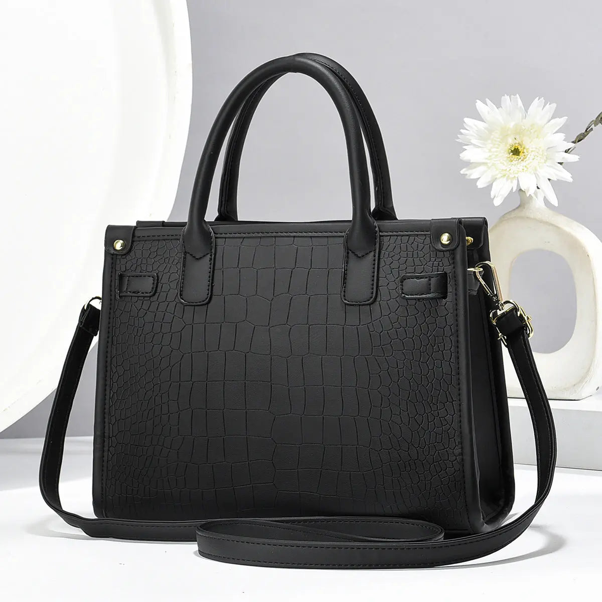 Sac à main élégant effet crocodile – Précommande - UMII