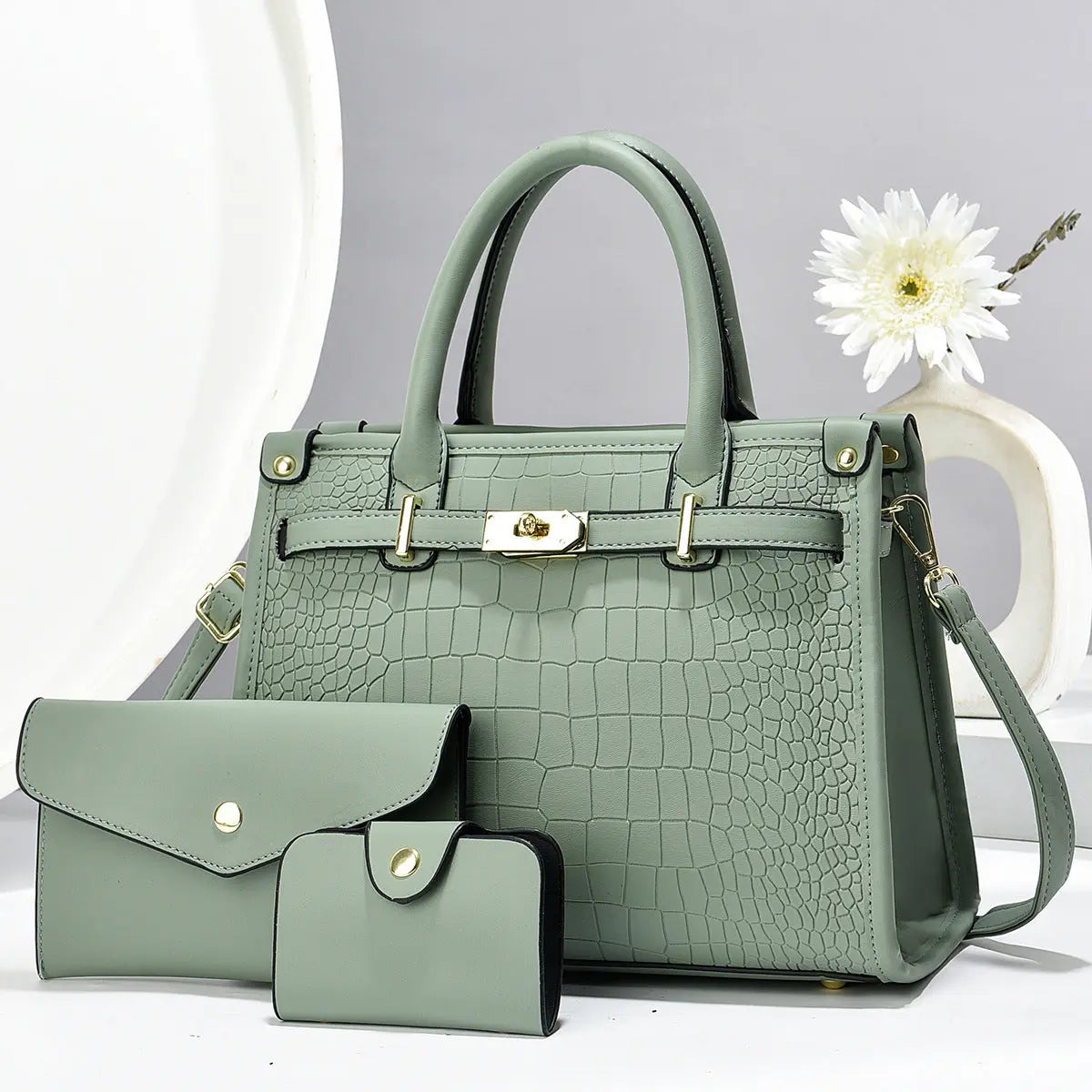 Sac à main élégant effet crocodile – Précommande - UMII