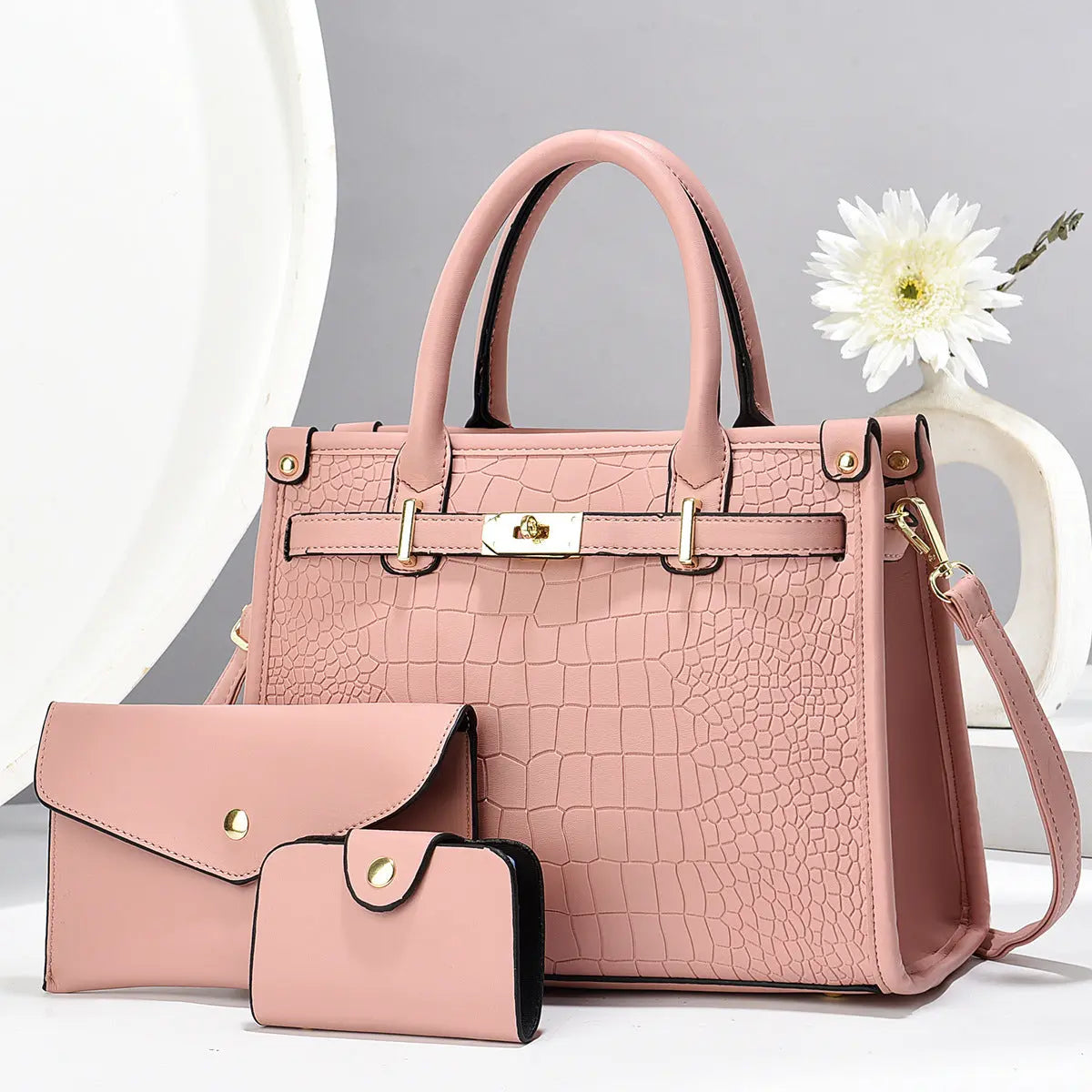 Sac à main élégant effet crocodile – Précommande - UMII