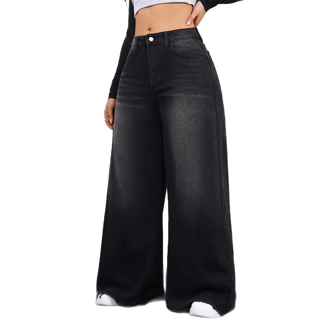 Jean Large Femme – Style Rétro Décontracté UMII