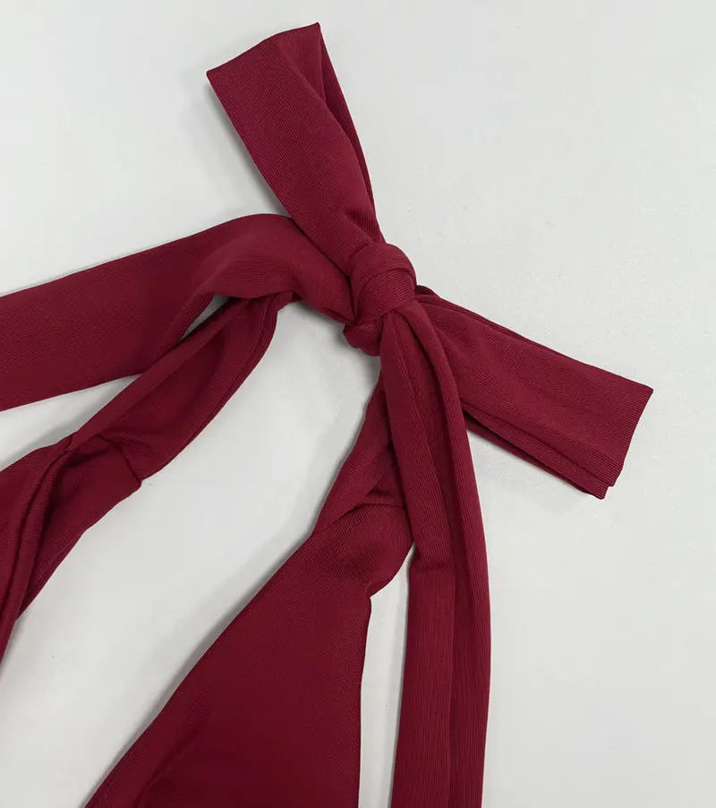 Sexy Solid Color Pant Co-ord Set Featuring Halter Neck, Sleeveless Design, and Short Length in Polyester Shorts UMII