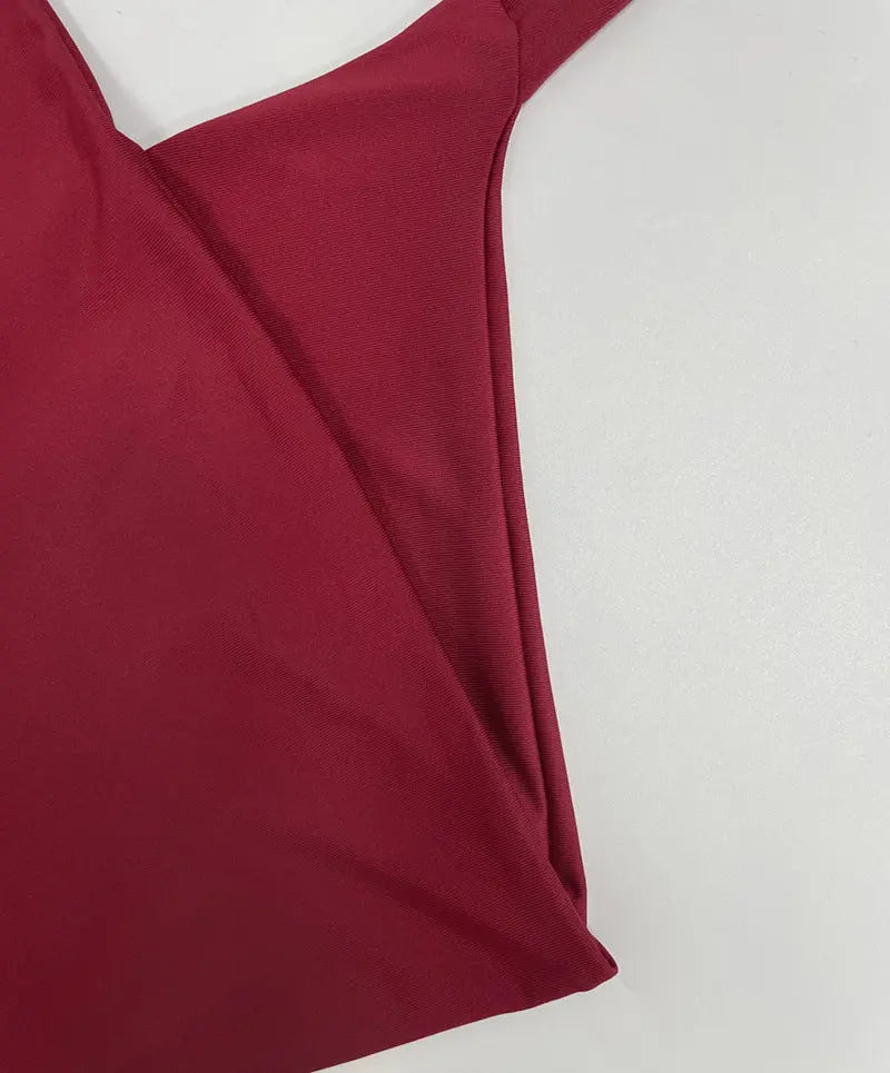 Sexy Solid Color Pant Co-ord Set Featuring Halter Neck, Sleeveless Design, and Short Length in Polyester Shorts UMII