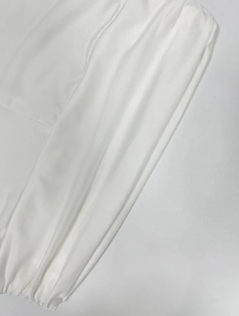 Sexy Solid Color Pant Co-ord Set Featuring Halter Neck, Sleeveless Design, and Short Length in Polyester Shorts UMII