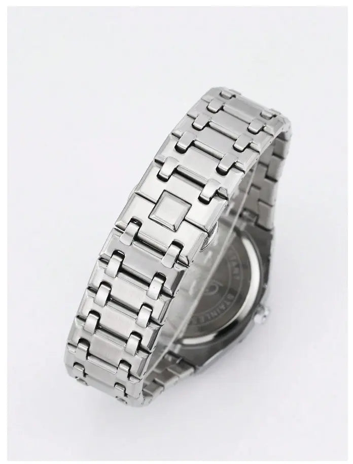 Montre Homme DENVOSI – Acier Inoxydable, Cadran Vert, Quartz & Affichage Date UMII