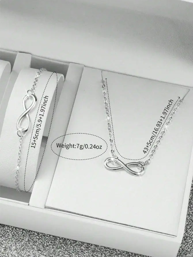 Montre Femme + Bracelet & Collier (Symbole Infini) UMII
