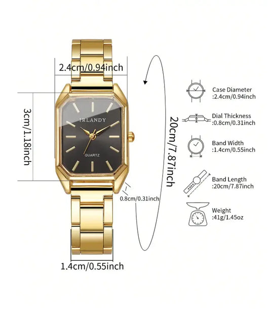 Montre Femme + Bracelet Cœur (4 pièces) UMII