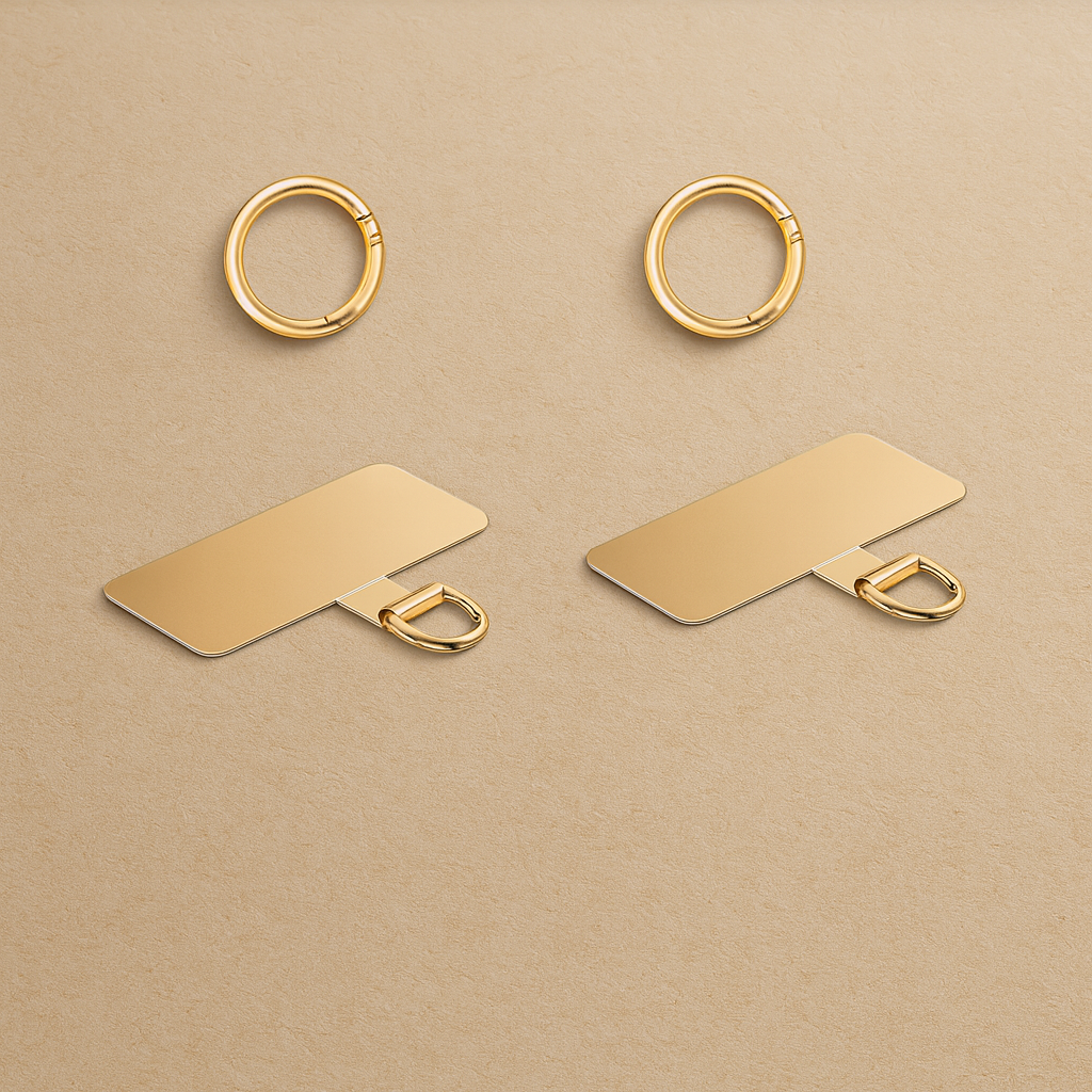 Lot de 2 – Sets de Sangles pour Téléphone Portable avec Porte-Monnaie Zippé – Bandoulière ou Poignet – Réglable et Multifonctionnel