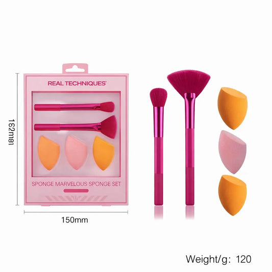 Set de 5 Pinceaux Maquillage – Teint & Yeux UMII