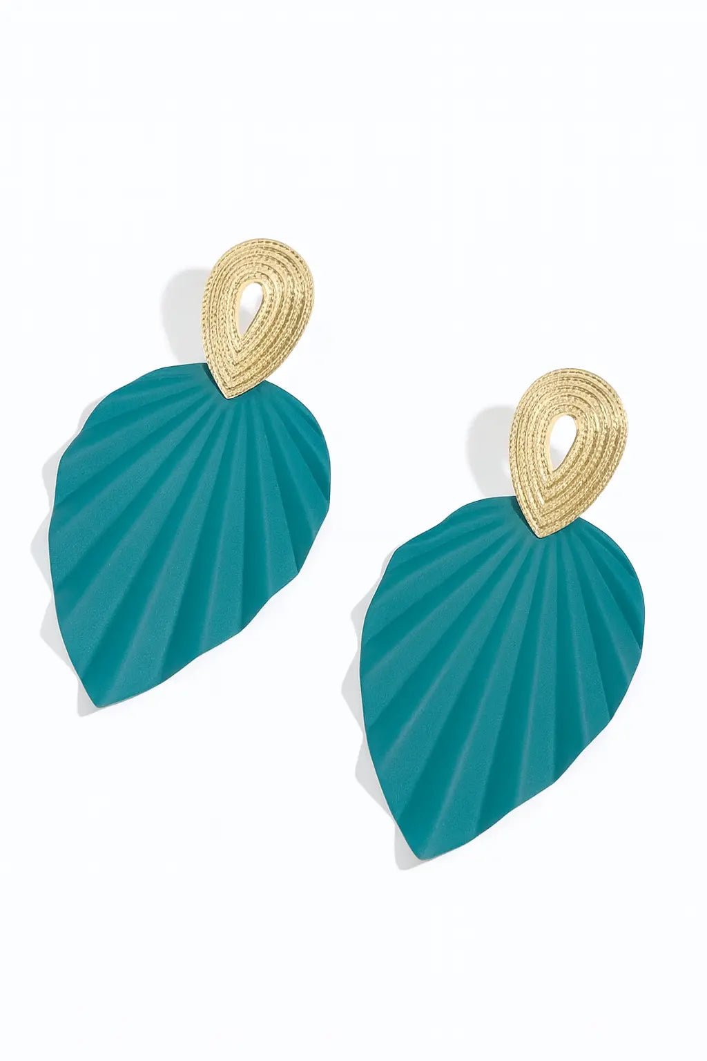 Pendants d’oreilles texturés – Feuille UMII