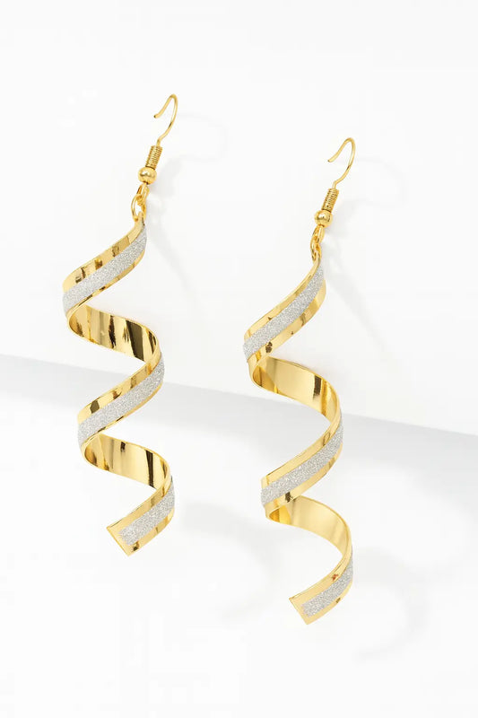 Pendants d’oreilles brillants – Doré & Argenté UMII