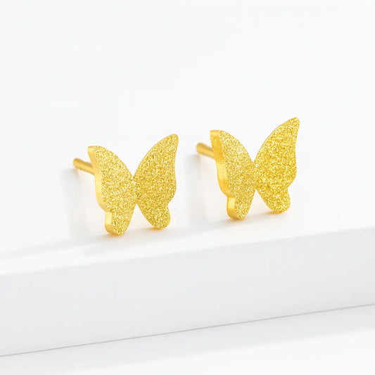 Parure de bijoux papillon plaquée or – Acier inoxydable UMII