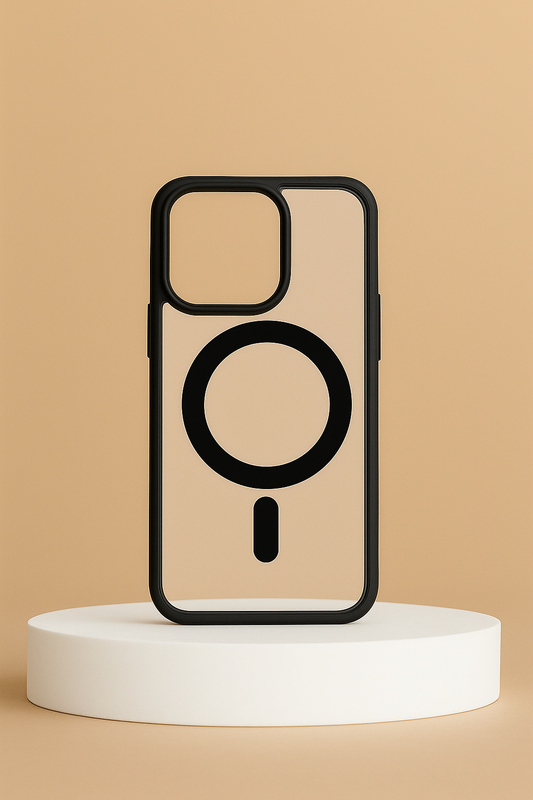 Coque Transparente MagSafe de Luxe – Noir – iPhone /  Mini /  Pro / Pro Max