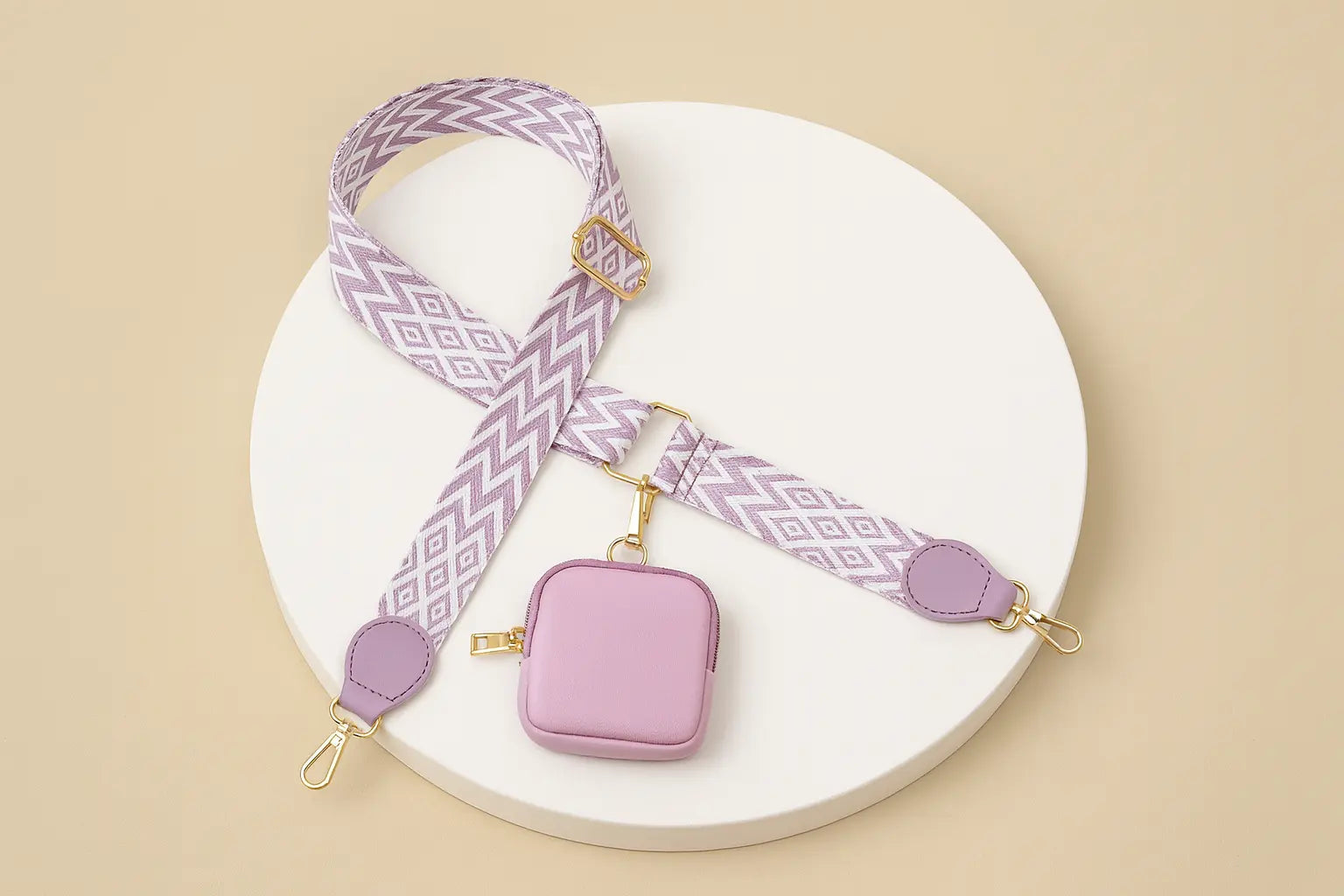 Set Bandoulière Réglable avec Porte-Monnaie – Mini Sac Bandoulière pour Pièces, Rouge à Lèvres et Clés UMII