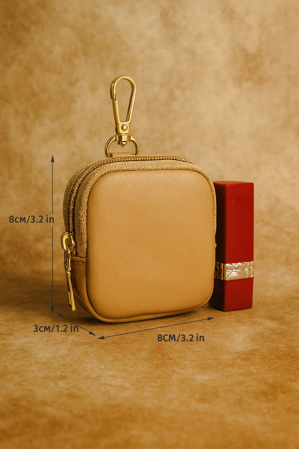 Set Bandoulière Réglable avec Porte-Monnaie – Mini Sac Bandoulière pour Pièces, Rouge à Lèvres et Clés