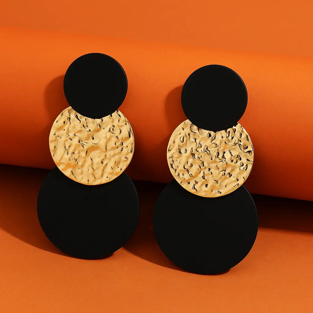 Boucles d’oreilles pendantes rondes UMII