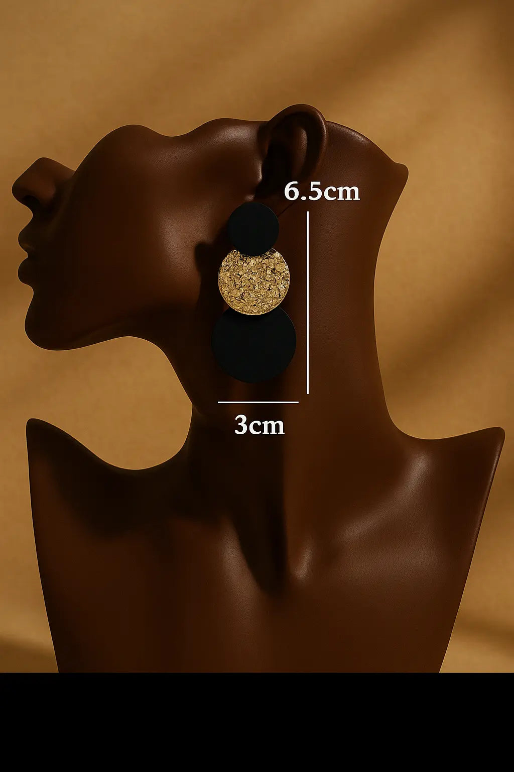 Boucles d’oreilles pendantes rondes UMII