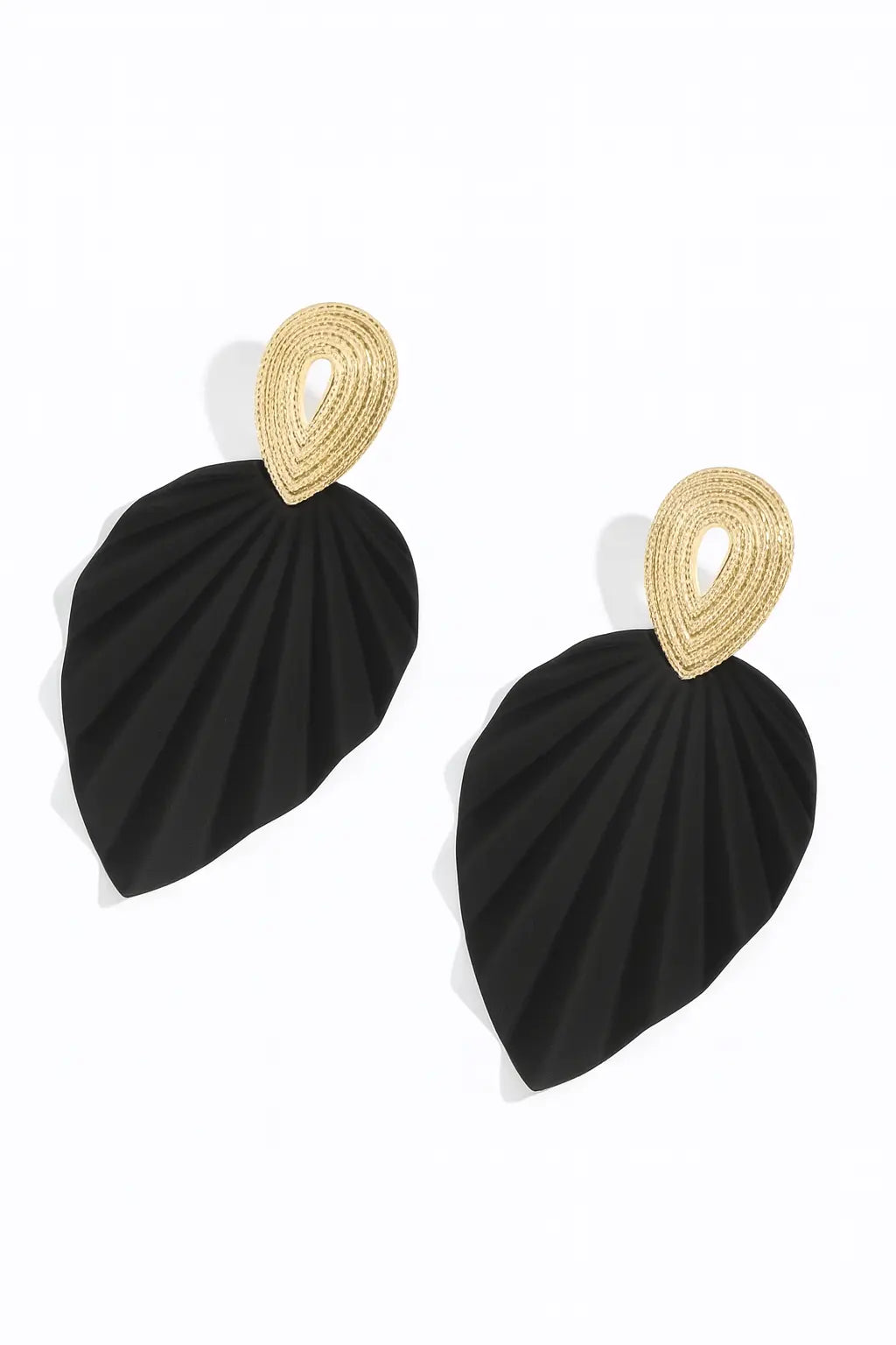 Pendants d’oreilles texturés – Feuille UMII