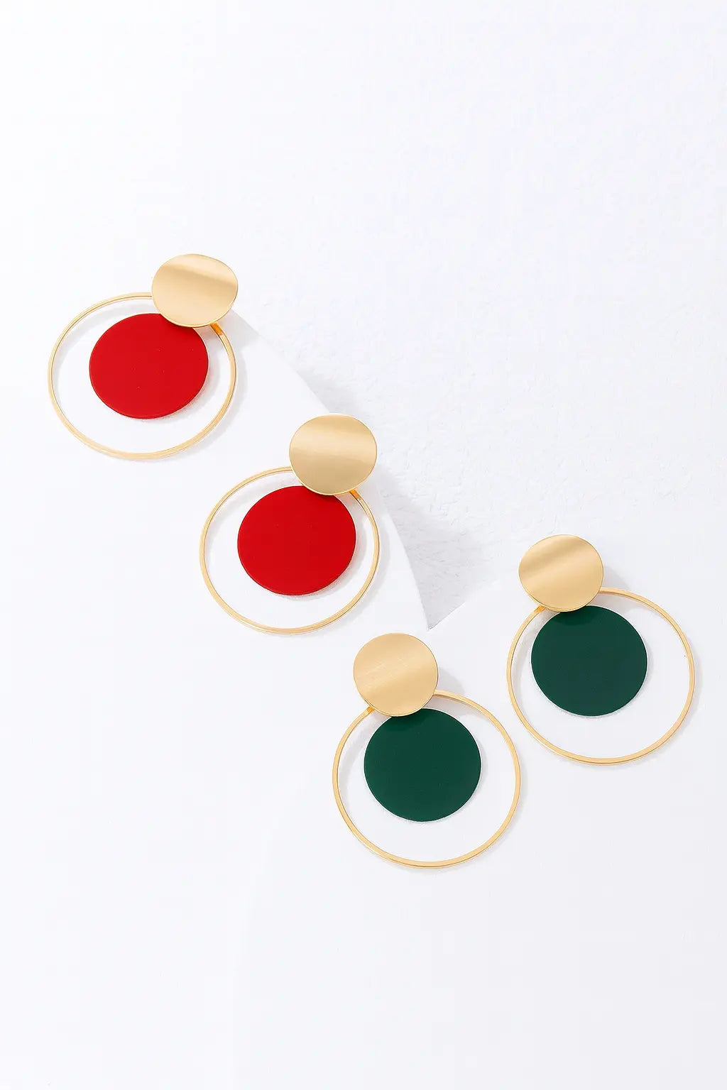 IMOLI – Lot de 2 paires de pendants d’oreilles ronds UMII