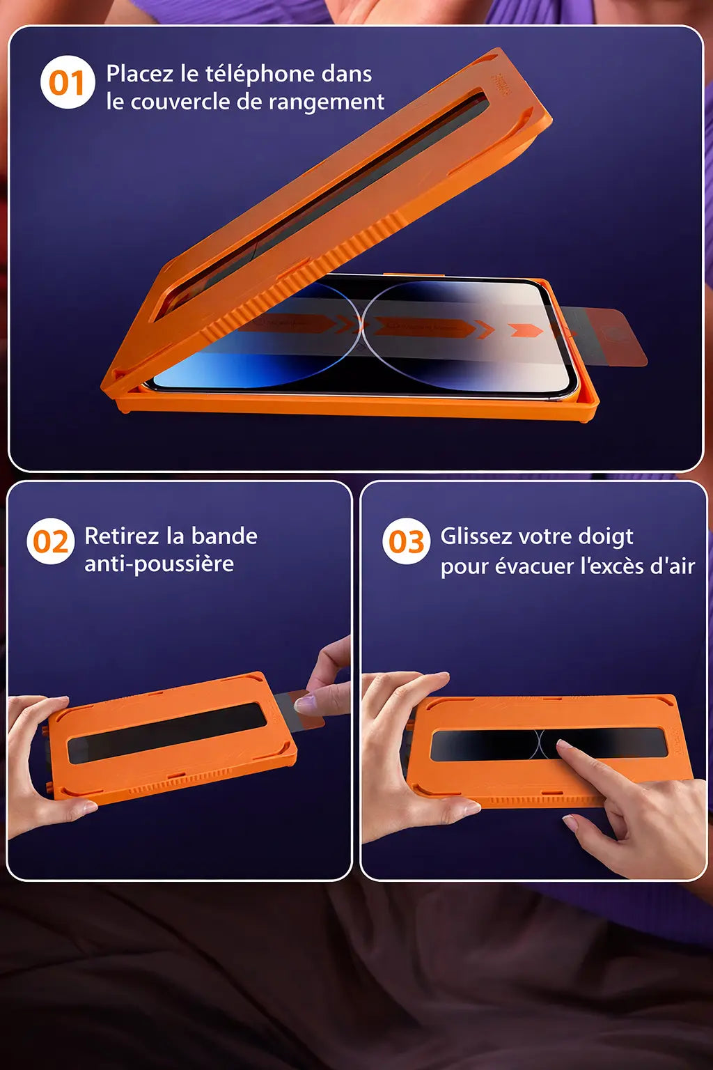 Coque magnétique en acrylique – finition givrée UMII