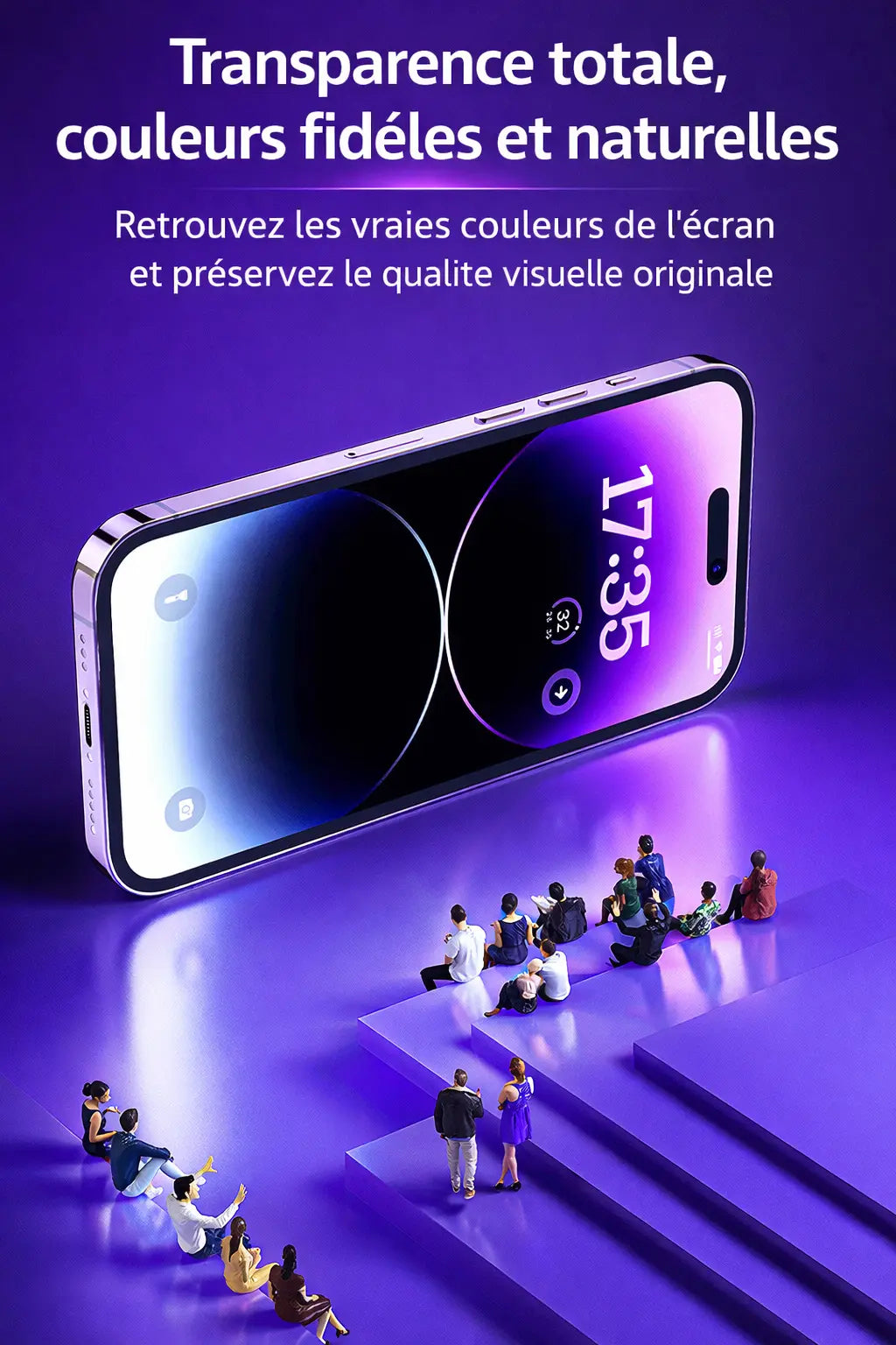 Coque magnétique en acrylique – finition givrée UMII