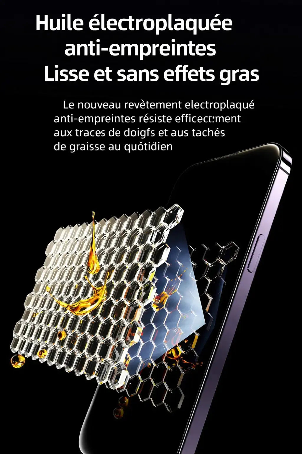 Coque magnétique en acrylique – finition givrée UMII