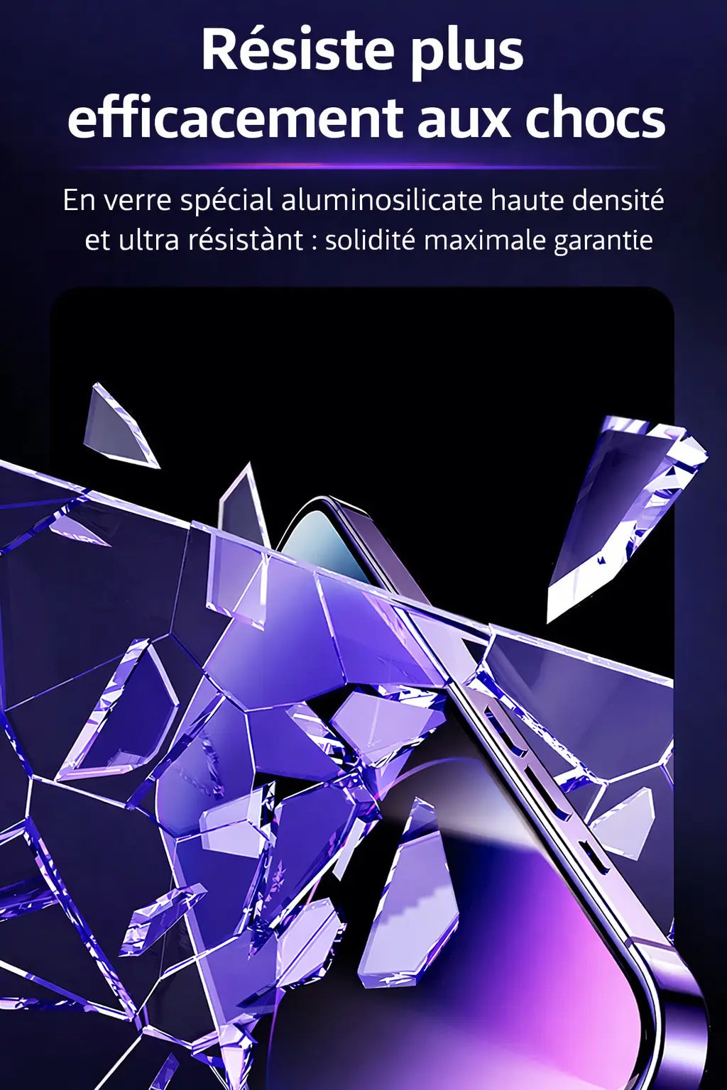 Coque magnétique en acrylique – finition givrée UMII
