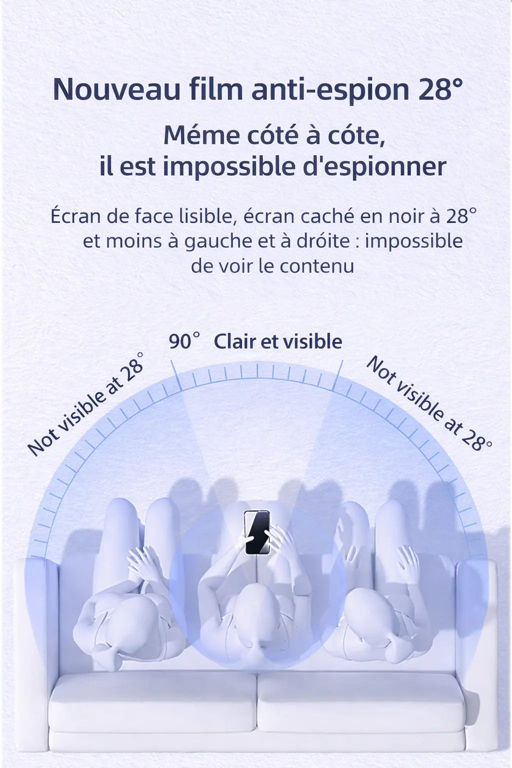 Coque magnétique en acrylique – finition givrée UMII